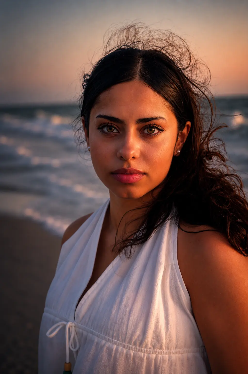 Briana beach portrait